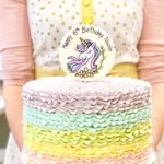 Luxe Rainbow Ruffle Cake