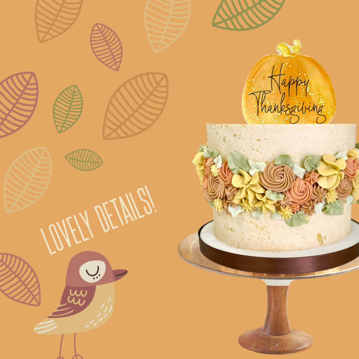 Luxe Thanksgiving Cake