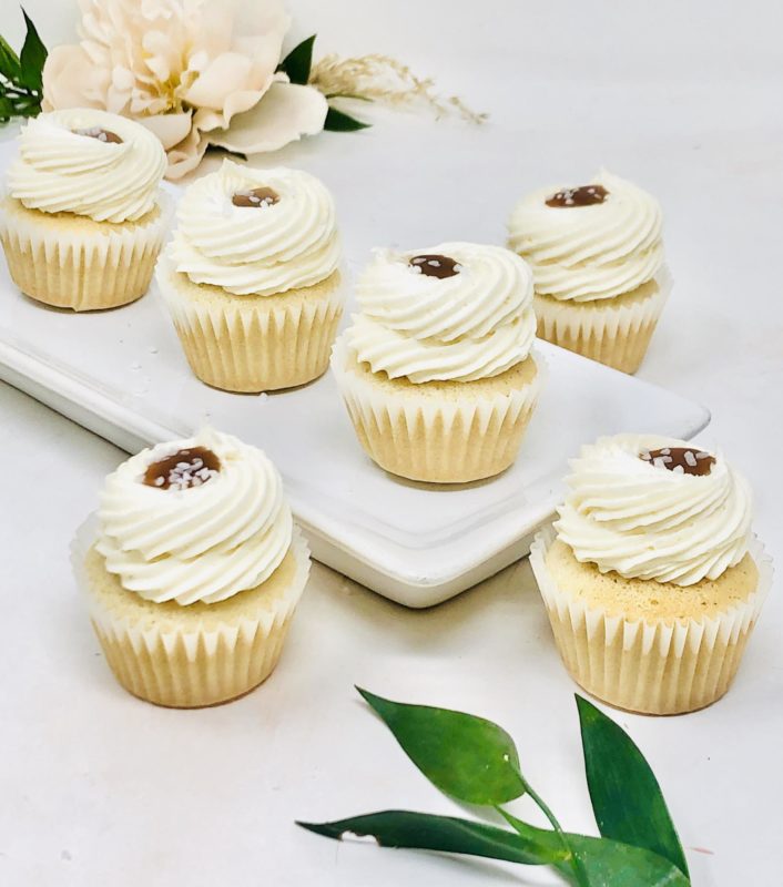 Salted Caramel Mini Cupcakes