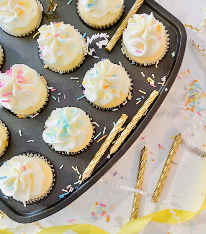 Sprinkle Mini Cupcakes