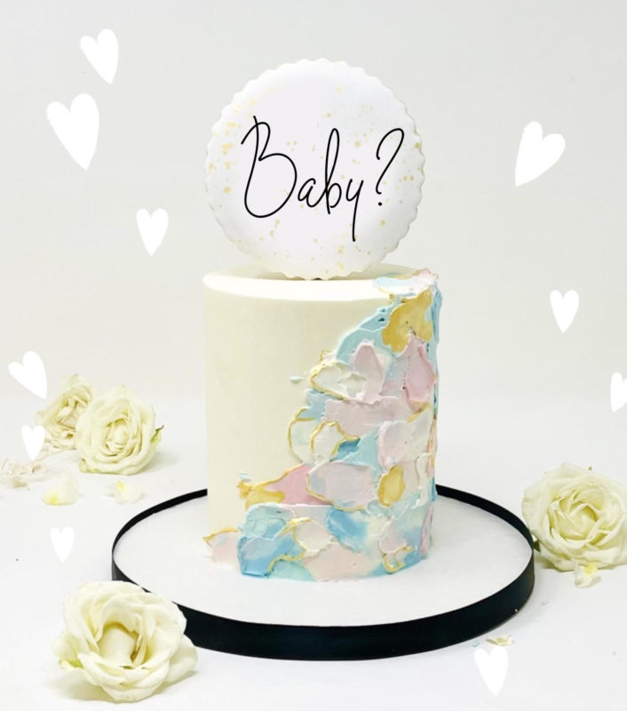 Luxe Gender Reveal Cake
