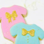 Baby Bling Gold Onesie Cookies