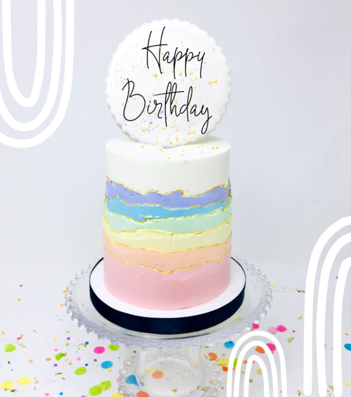Luxe Rainbow Sky Cake