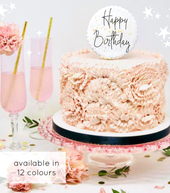 Luxe Ruffled Rose Cake