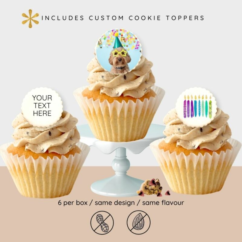 Custom Cookie Dough Cupcakes