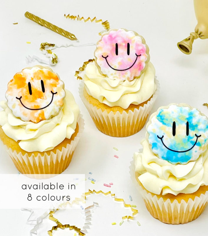 Happy Watercolour Cupcakes