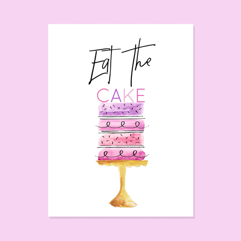 Eat the Cake Card