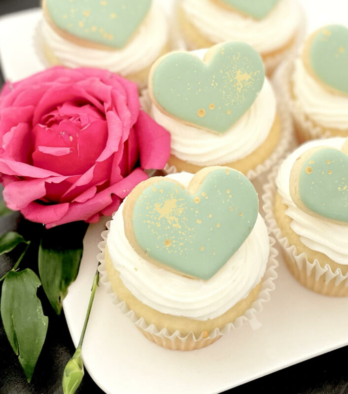 Vegan Cupcakes with Hearts