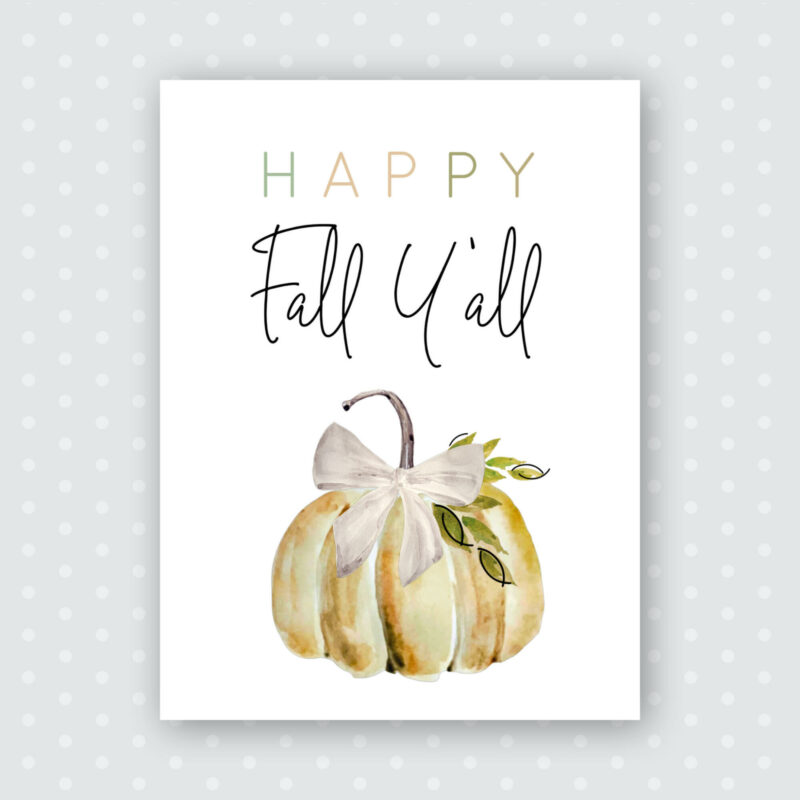 Happy Fall Y’all Card