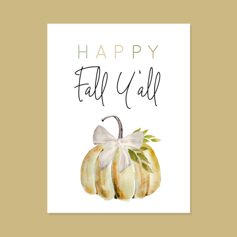 Happy Fall Y’all Card