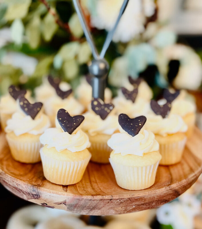 Mini Cupcakes with Hearts