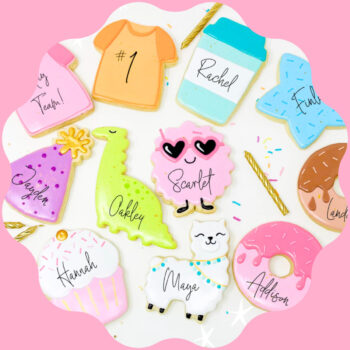 COOKIE WITH NAMES! Over 30 cookie designs and 10 colour combos.