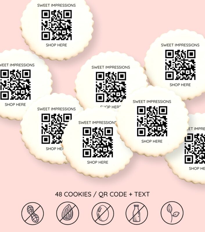 Mini QR Code Cookies