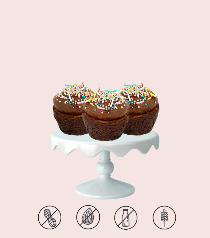 Mini Brownie Cupcakes