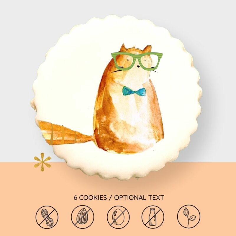 Cat Nerd Cookies