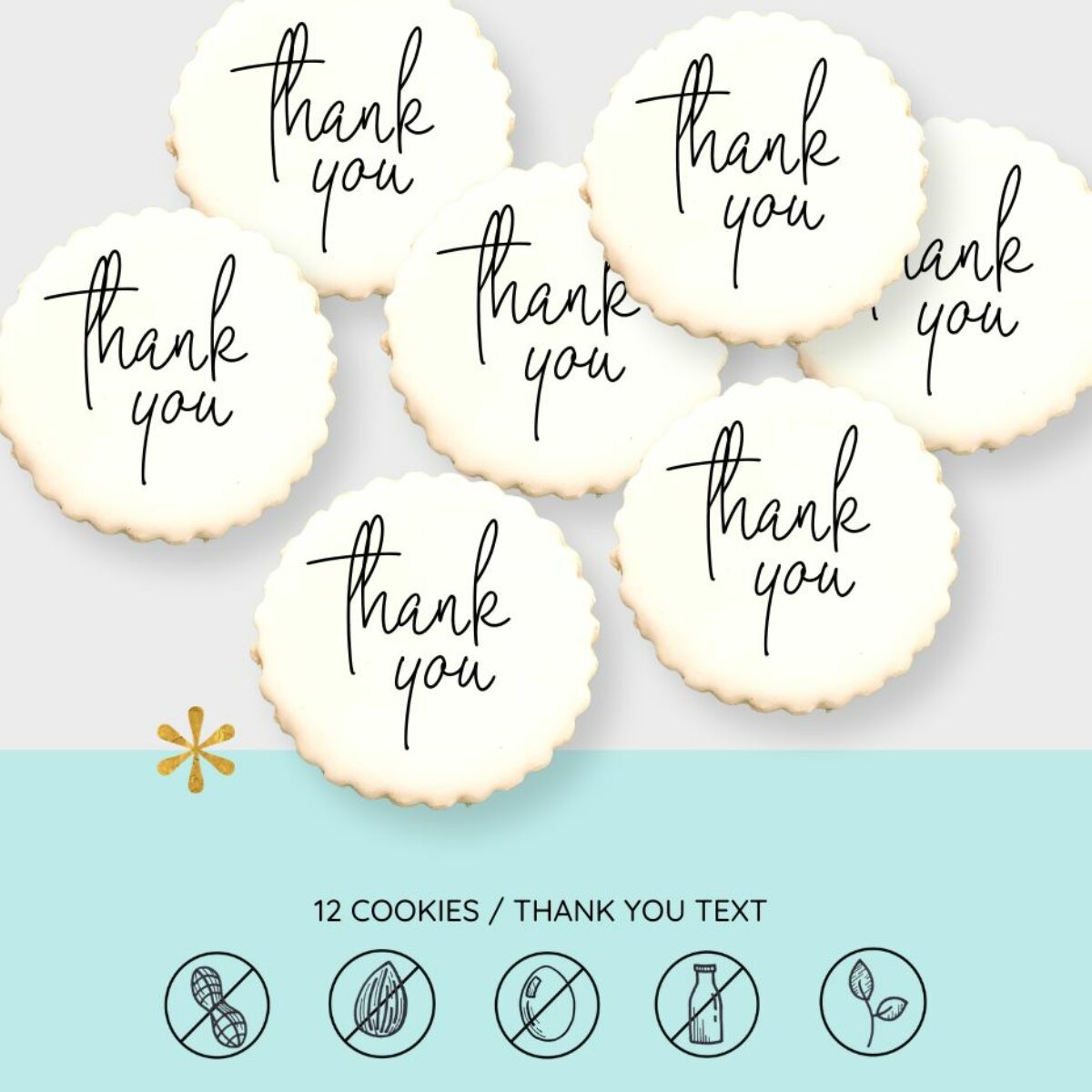 Mini Thank You Cookies