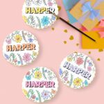 Custom DIY Floral Name Cookie Paint Kit