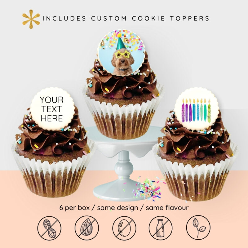 Custom Chocolate Confetti Cupcakes