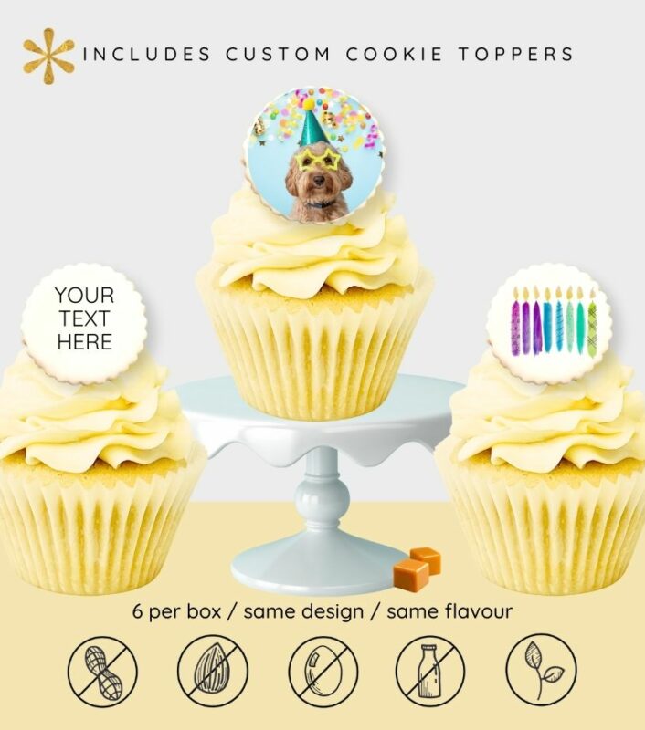 Custom Vanilla Caramel Cupcakes