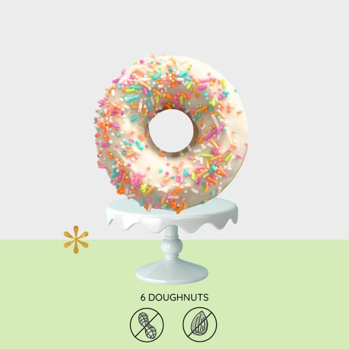 Vanilla Confetti Doughnuts