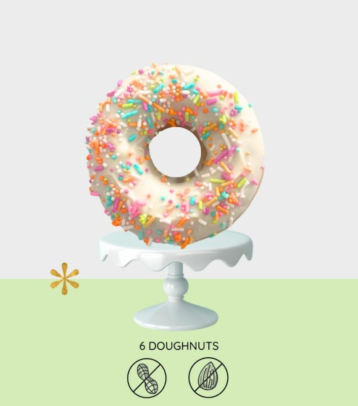 Vanilla Confetti Doughnuts