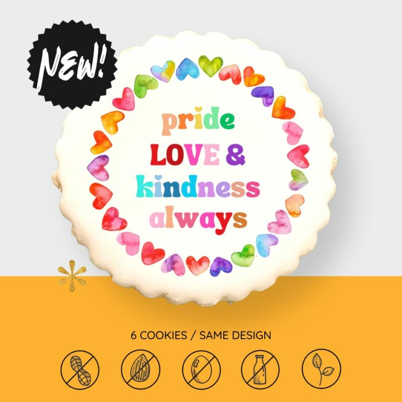 Pride, Love + Kindness Cookies