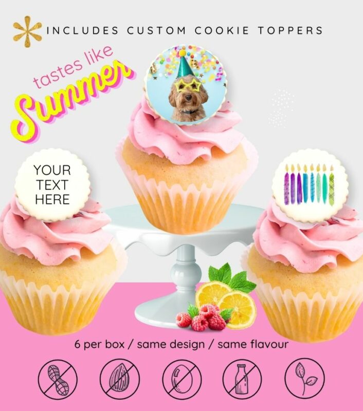 Custom Pink Lemonade Cupcakes